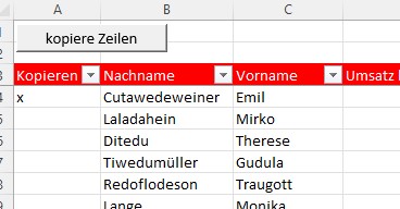 Zeilen per VBA kopieren